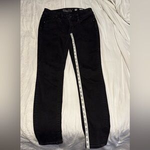 Miss Me Black/Charcoal Low-Rise Skinny Jeans